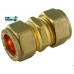 TRADE PACK 10 x FtD 15mm BRASS Compression Coupler fitting - B00IEK8XIE
